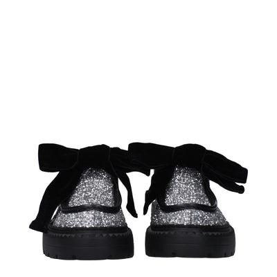 Jimmy Choo Grijze Plastic Slip-On Loafers