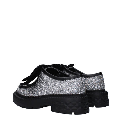 Jimmy Choo Grijze Plastic Slip-On Loafers