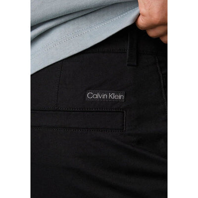 Calvin Klein Jeans Zwarte Gerecyclede Katoenen Broek