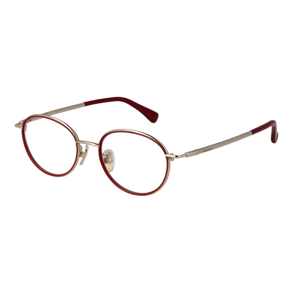 Monture de lunettes pour femme Max Mara, couleur rouge.