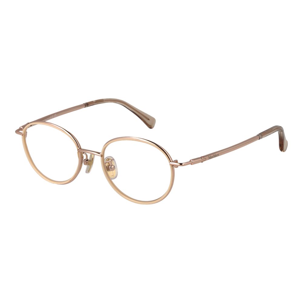 Monture de lunettes pour femme Max Mara, or rose