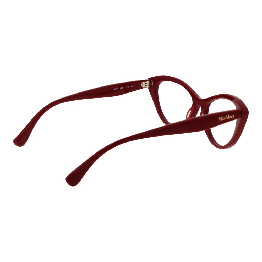 Monture de lunettes pour femme Max Mara, couleur rouge.