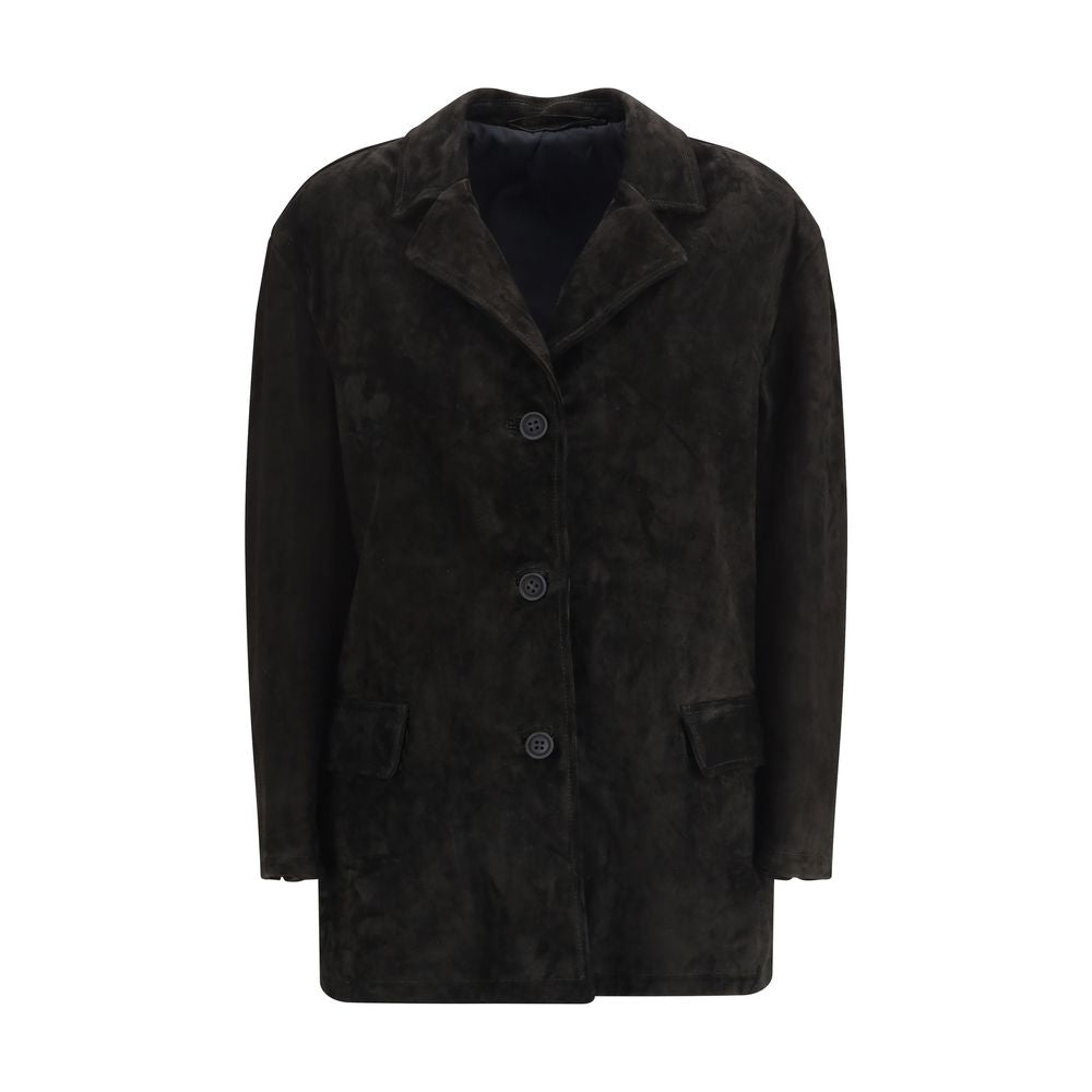 Veste en cuir suédé Salvatore Santoro
