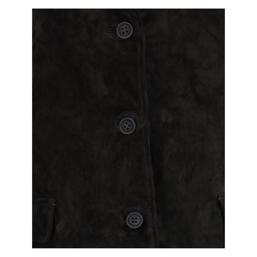 Veste en cuir suédé Salvatore Santoro