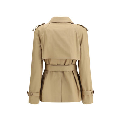 Manteau-pluie court en gabardine de coton Chloé