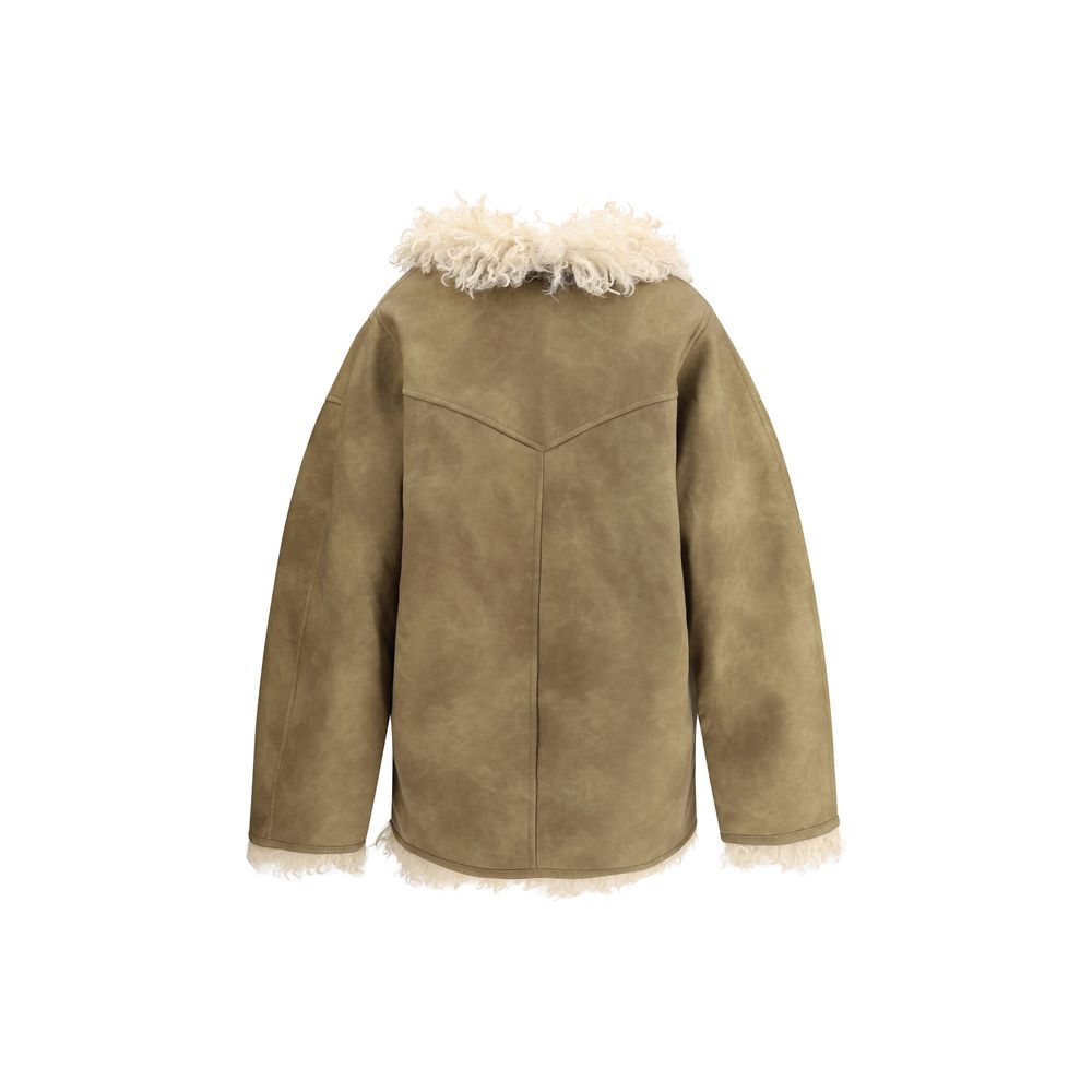 Manteau en fausse fourrure effet mouton bélier Clea de Marant Etoile