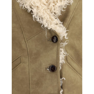 Manteau en fausse fourrure effet mouton bélier Clea de Marant Etoile