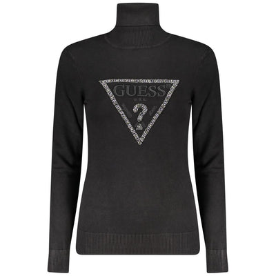 Guess Jeans Black Viscose Women Sweater