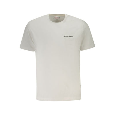 Guess Jeans White Cotton Men T-Shirt