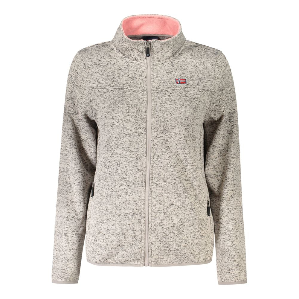 Pull en polyester beige pour femme, Norvège 1963