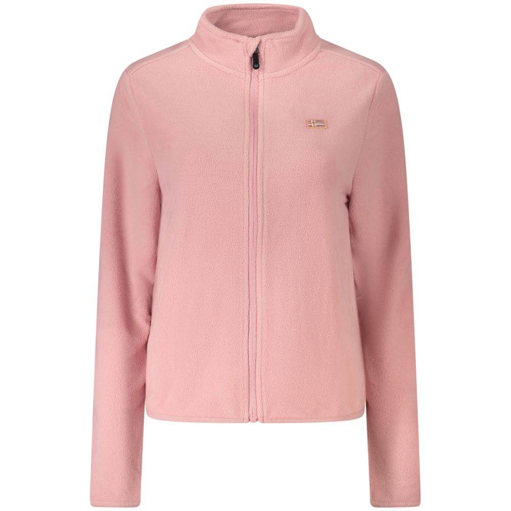Pull en polyester rose pour femme, Norvège 1963