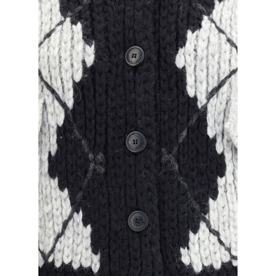 Ermanno Scervino Wool argyle-patterned Cardigan