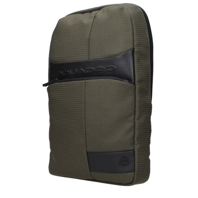 Piquadro Green Fabric Crossbody Bags