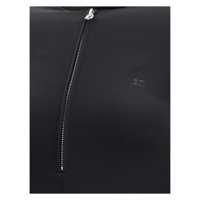 Courrèges Zippered jersey biker Dress
