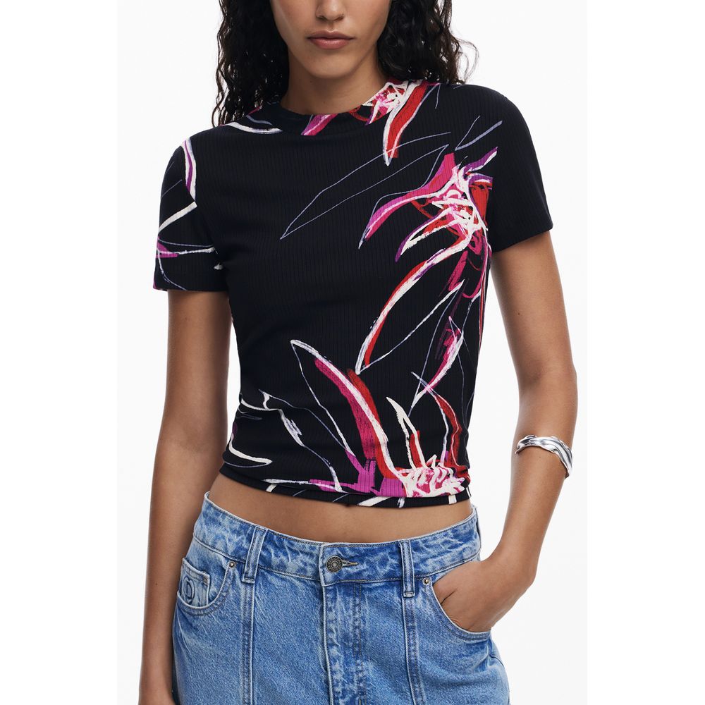 Haut Desigual en viscose noire pour femme