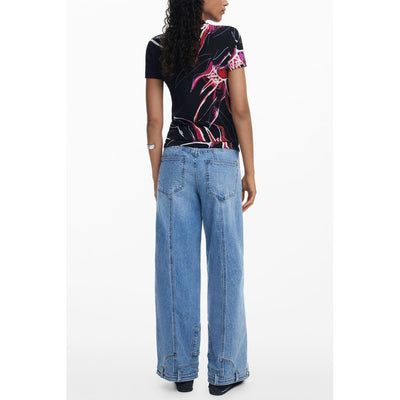 Haut Desigual en viscose noire pour femme