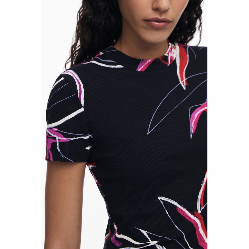 Haut Desigual en viscose noire pour femme