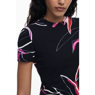 Haut Desigual en viscose noire pour femme