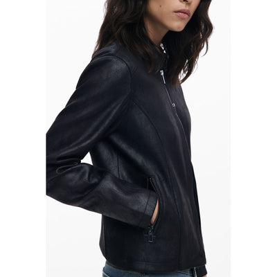 Veste noire en polyester pour femme Desigual