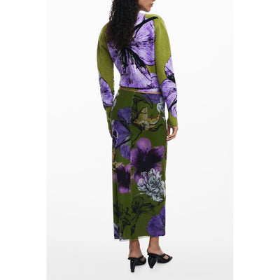 Desigual Green Polyester Women Skirt