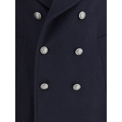 Brunello Cucinelli Double wool flannel Caban