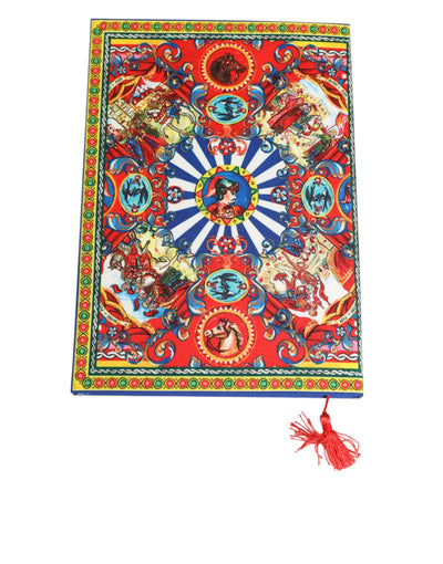 Dolce & Gabbana Multicolor Sicilian Carretto Print Journal  Notebook