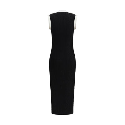 Balmain Sleeveless torsade knit long Dress