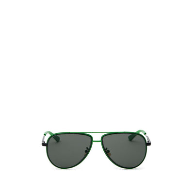 Bottega Veneta Green Metal Sunglass