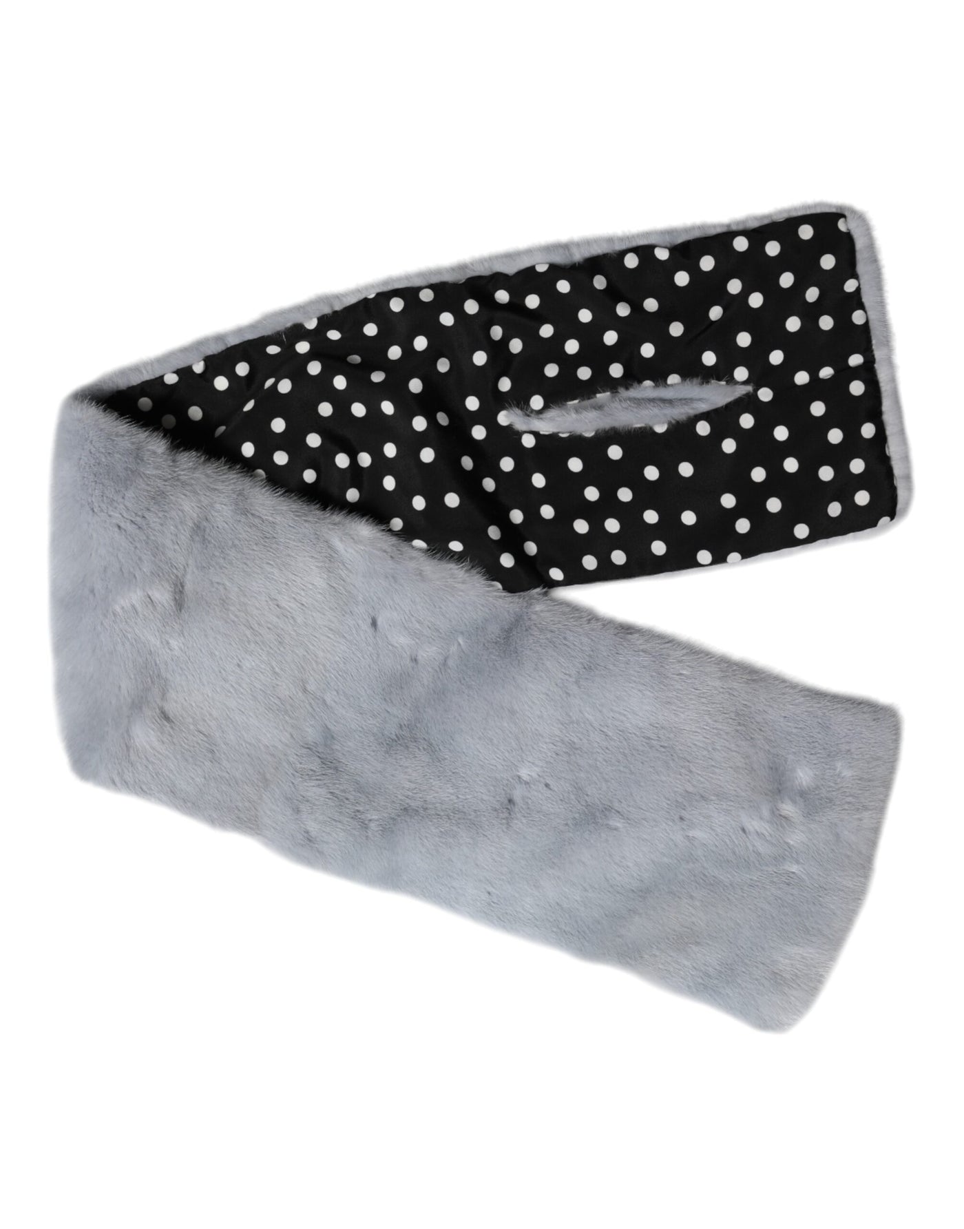 Dolce &amp; Gabbana Poederblauwe Nertsbont Nekwarmer Sjaal