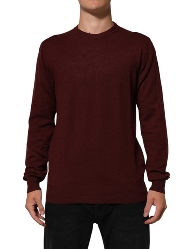 Pull ras du cou en cachemire marron Dolce &amp; Gabbana