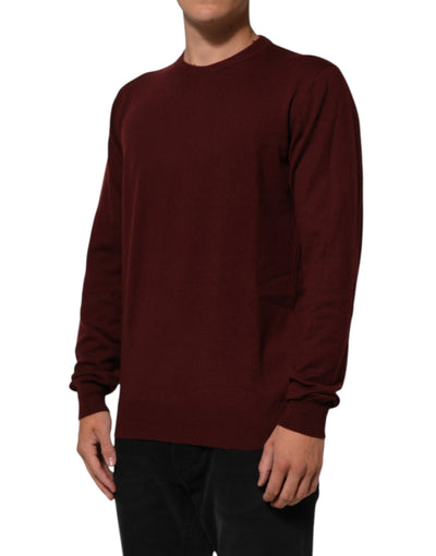 Pull ras du cou en cachemire marron Dolce &amp; Gabbana