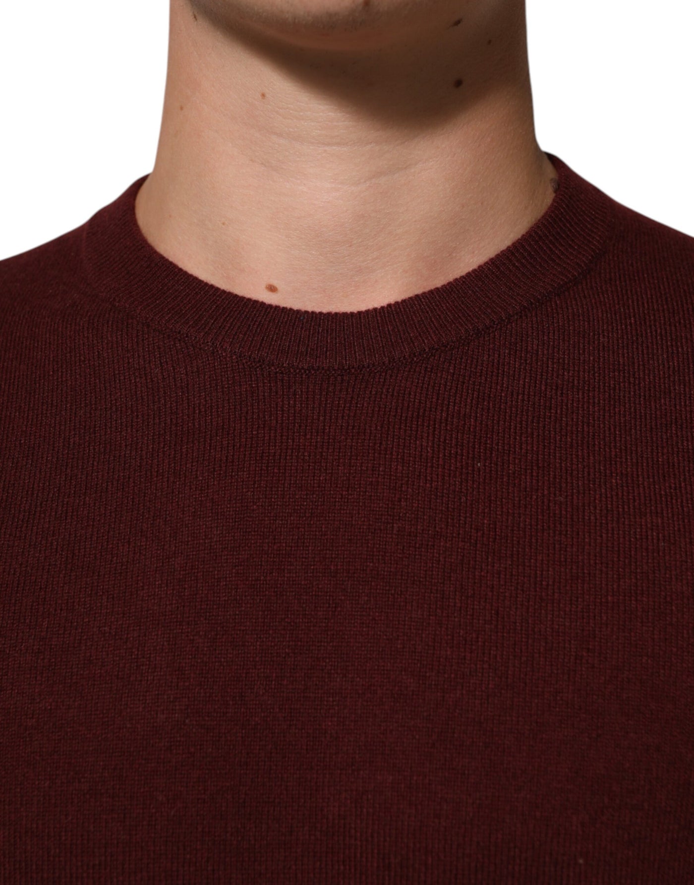 Pull ras du cou en cachemire marron Dolce &amp; Gabbana
