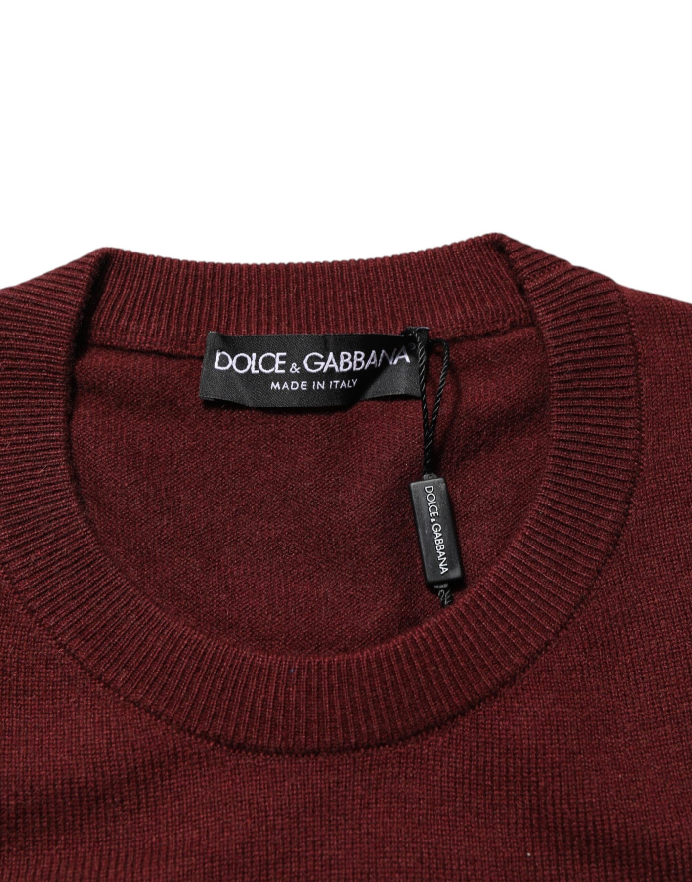 Pull ras du cou en cachemire marron Dolce &amp; Gabbana