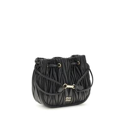 Miu Miu Matelassé nappa leather Pouch