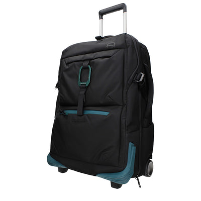 Piquadro Black Fabric Luggage And Travel