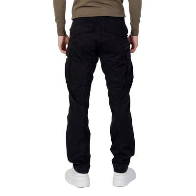 Replay Black Cotton Relaxed Fit Jean