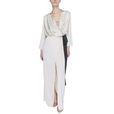 Sandro Ferrone Beige Polyester Long