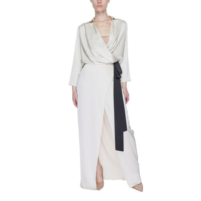 Sandro Ferrone Beige Polyester Long