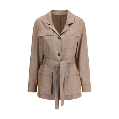 Brunello Cucinelli Safari Jacket in Sparkling Twill