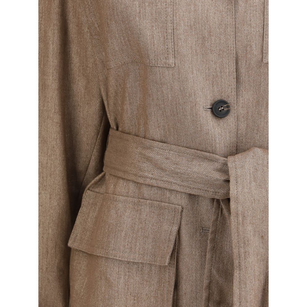 Brunello Cucinelli Safari Jacket in Sparkling Twill
