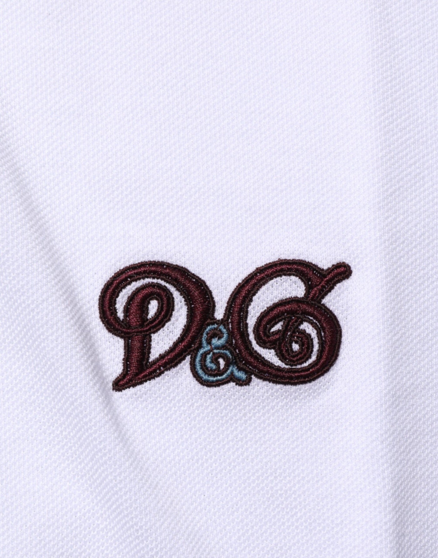 Dolce & Gabbana Logo Embroidery Cotton Polo T-shirt