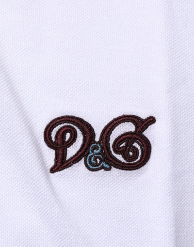 Dolce & Gabbana Logo Embroidery Cotton Polo T-shirt