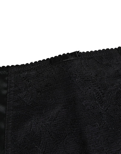 Dolce & Gabbana Black Silk Stretch Slip Cycling Women Underwear