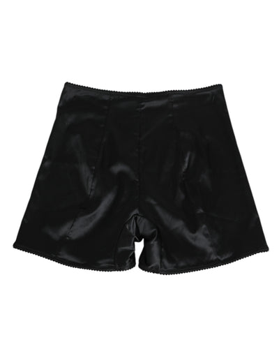 Dolce & Gabbana Black Silk Stretch Slip Cycling Women Underwear