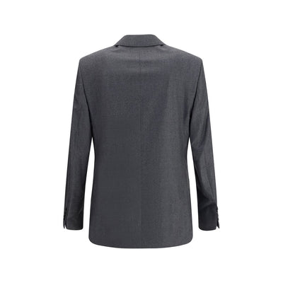 Ami Paris Double-breasted Blazer in Virgin Wool