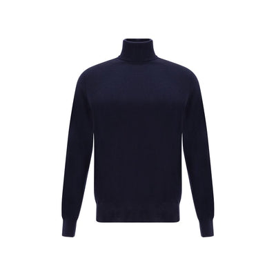 Brunello Cucinelli Turtleneck Sweater Dark Blue