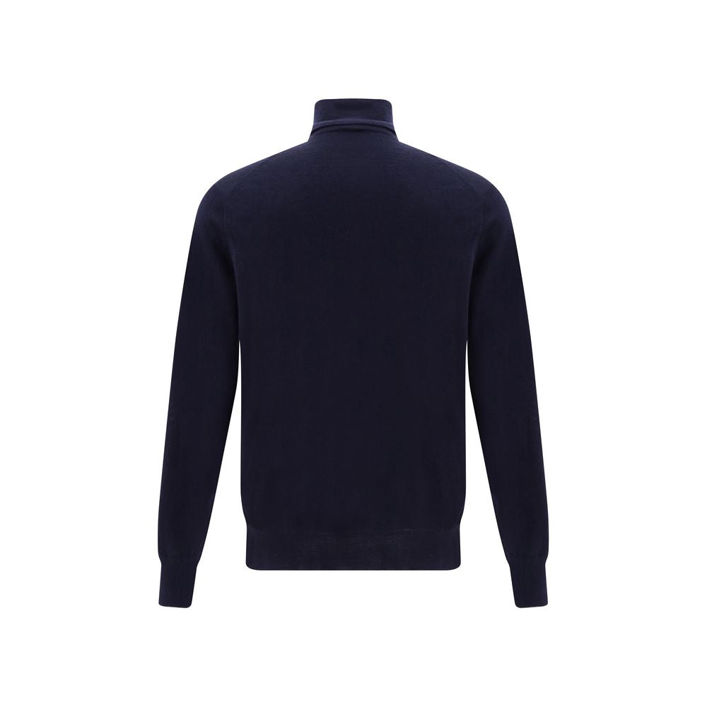 Brunello Cucinelli Turtleneck Sweater Dark Blue