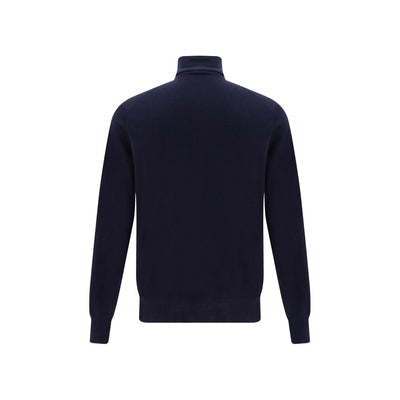 Brunello Cucinelli Turtleneck Sweater Dark Blue