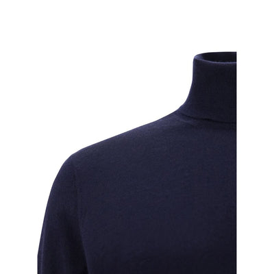 Brunello Cucinelli Turtleneck Sweater Dark Blue