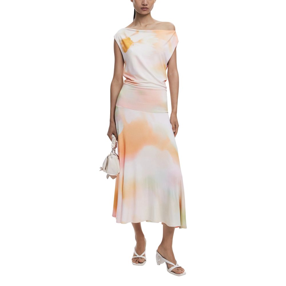 Robe en viscose orange Desigual